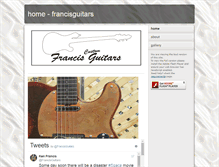 Tablet Screenshot of francisguitars.com